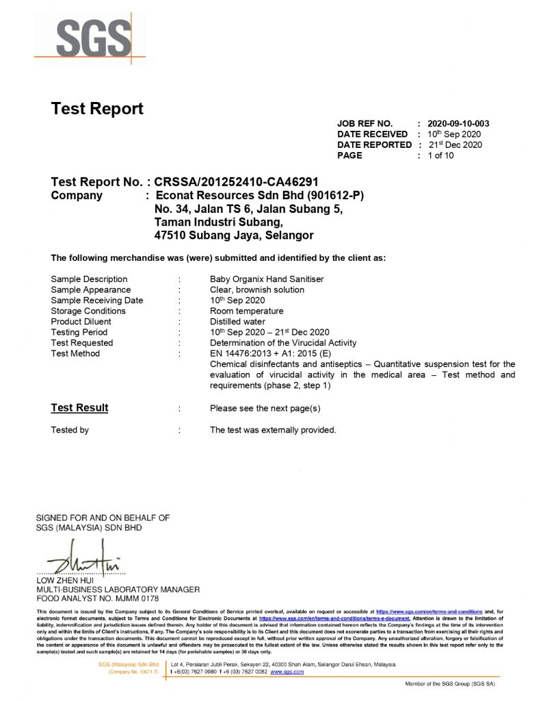 bo hand sanitiser report page 0001