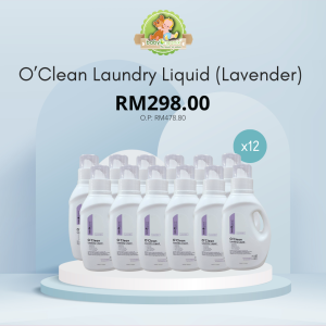 o'clean laundry liquid (lavender) 12pcs