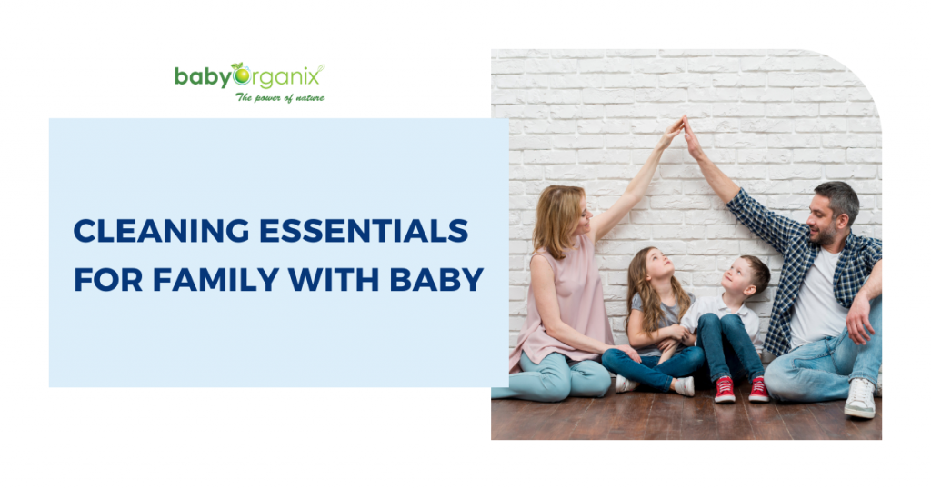 babyorganix cleaning essentials for family with baby