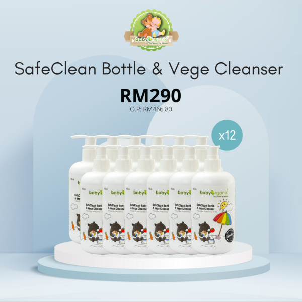 babyorganix safeclean bottle & vege cleanser 12pcs 2022